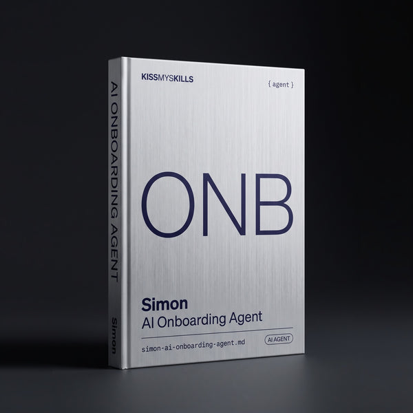 Onboarding Claude agent by KissMySkills, hardcover volume cover