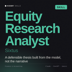 Equity Research Analyst, Sixtus AI skill by KissMySkills, cover