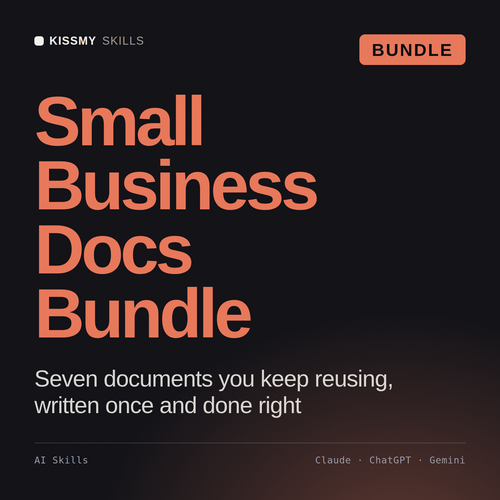 Small Business Docs Bundle AI bundle by KissMySkills, cover