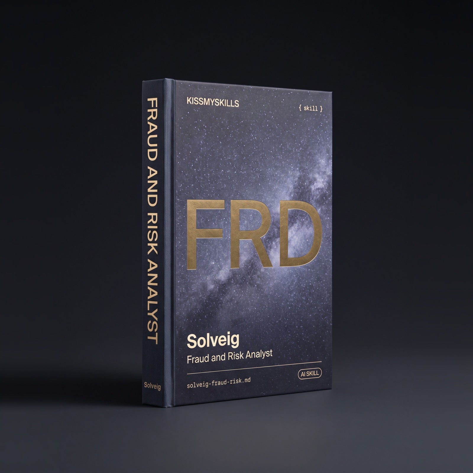 Solveig - Fraud & Risk Data Analyst Claude skill by KissMySkills, hardcover volume cover