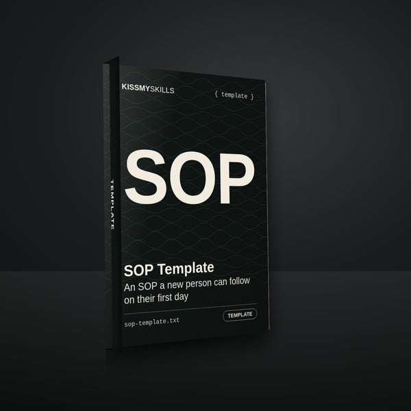 SOP Template cover