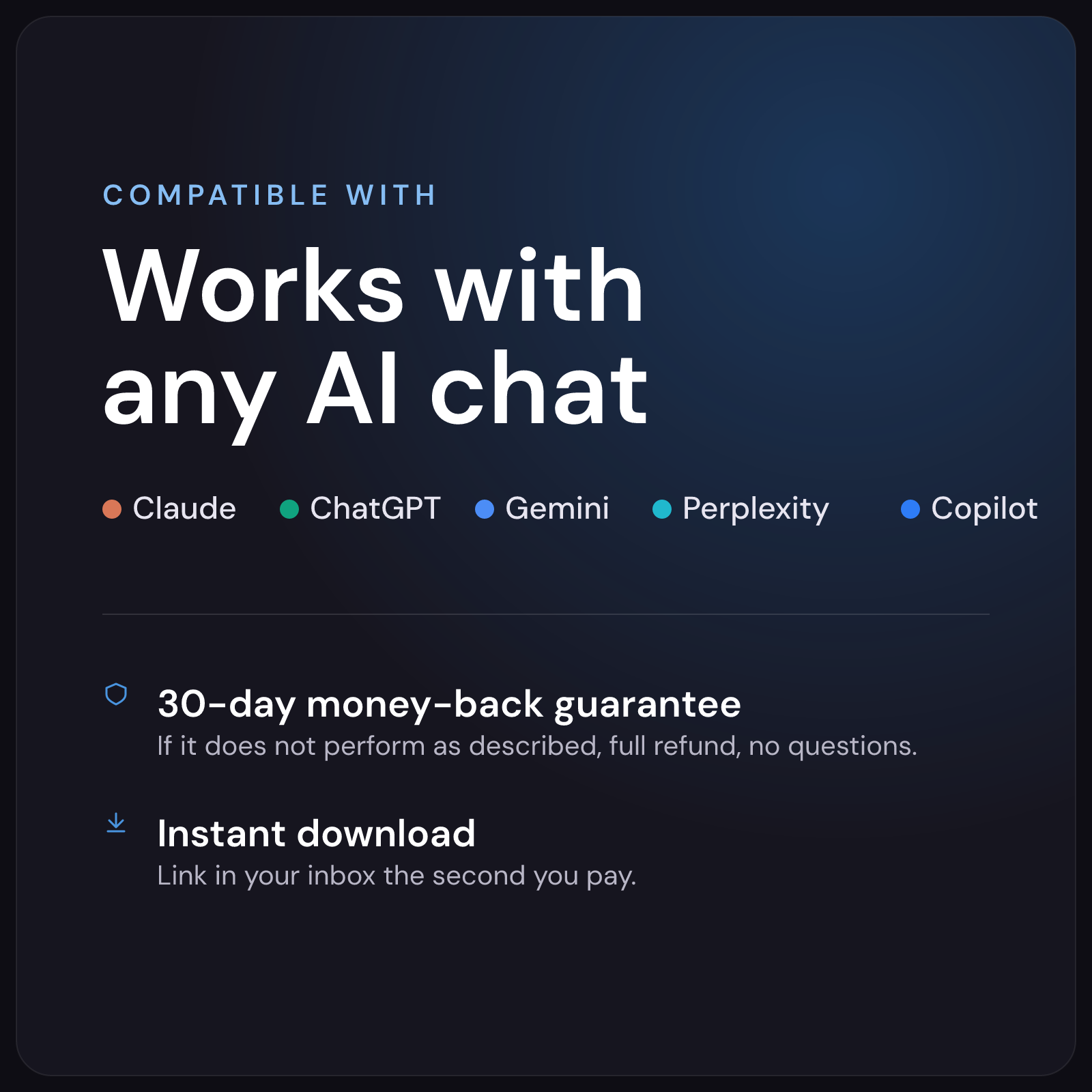 Works with any AI