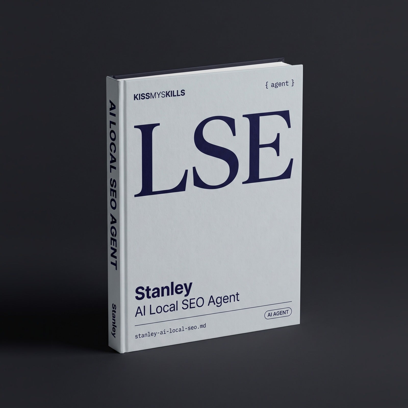 Local SEO Claude agent by KissMySkills, hardcover volume cover