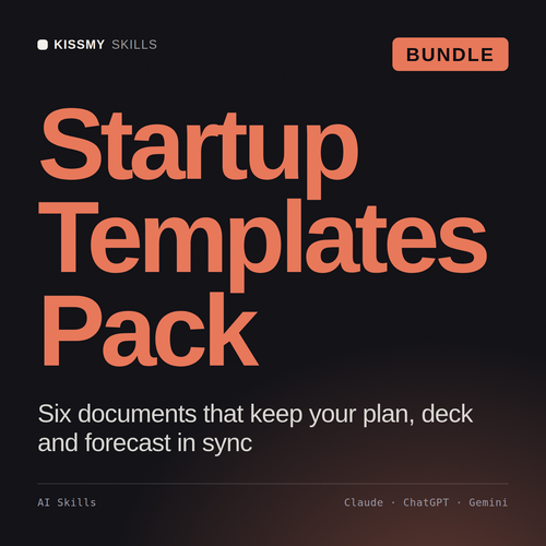 Startup Templates Pack AI bundle by KissMySkills, cover