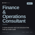 Finance & Operations Consultant, Stefan AI skill by KissMySkills, cover