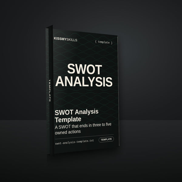 SWOT Analysis Template cover