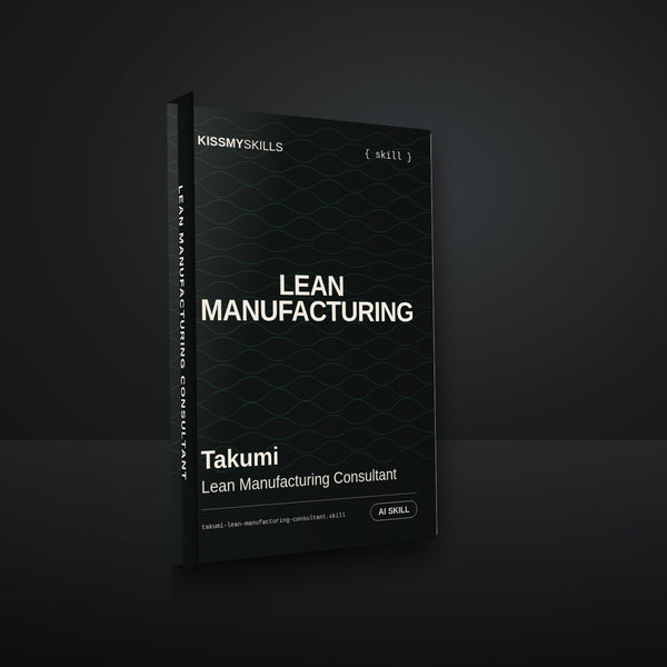 Takumi - Lean Manufacturing Consultant AI Skill cover