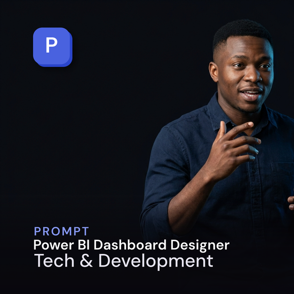 Power BI Dashboard Designer — Tech & Development Prompt