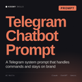Telegram Chatbot Prompt AI prompt by KissMySkills, cover