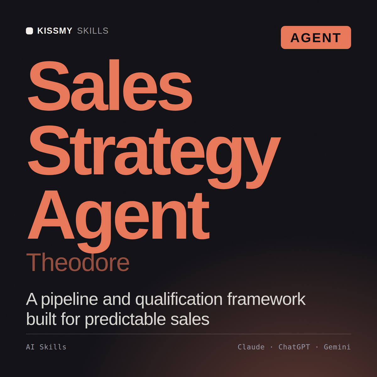 Sales Strategy Agent, Theodore AI agent by KissMySkills, cover