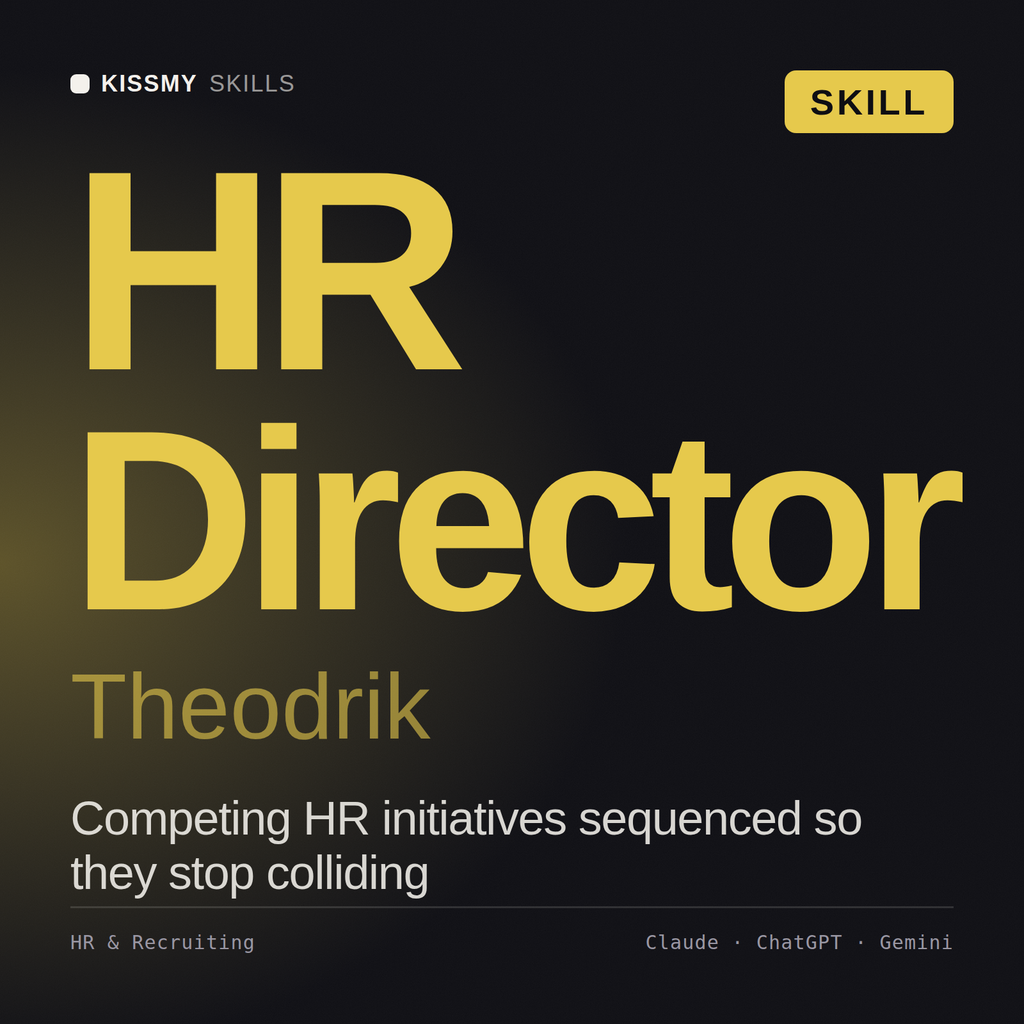 HR Director, Theodrik AI skill by KissMySkills, cover