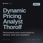 Dynamic Pricing Analyst, Thorolf AI skill by KissMySkills, cover