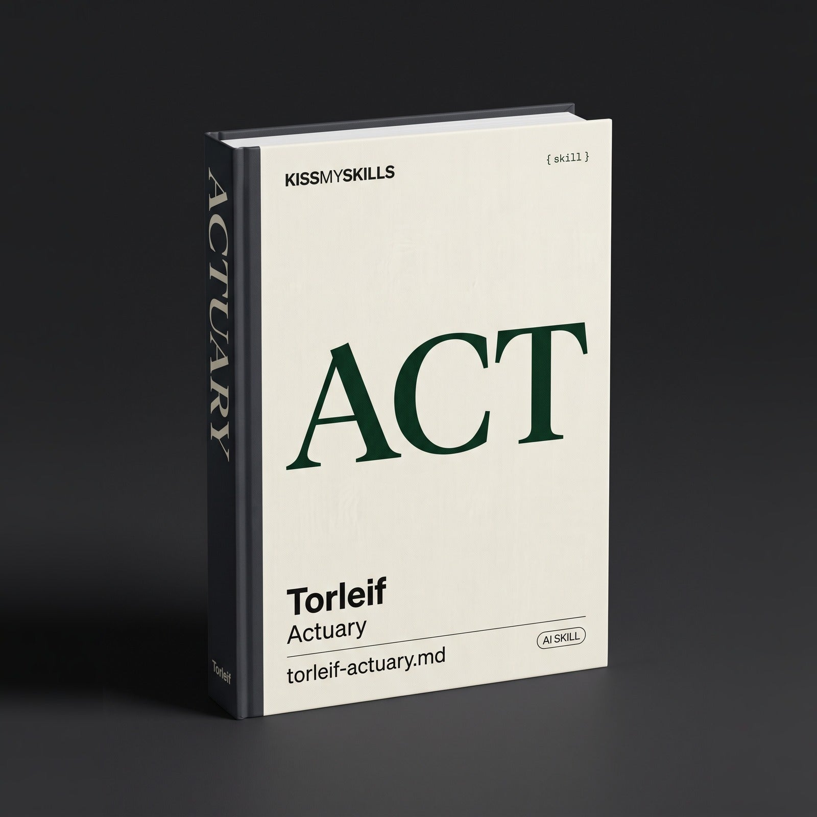 Torleif - Actuary Claude skill by KissMySkills, hardcover volume cover