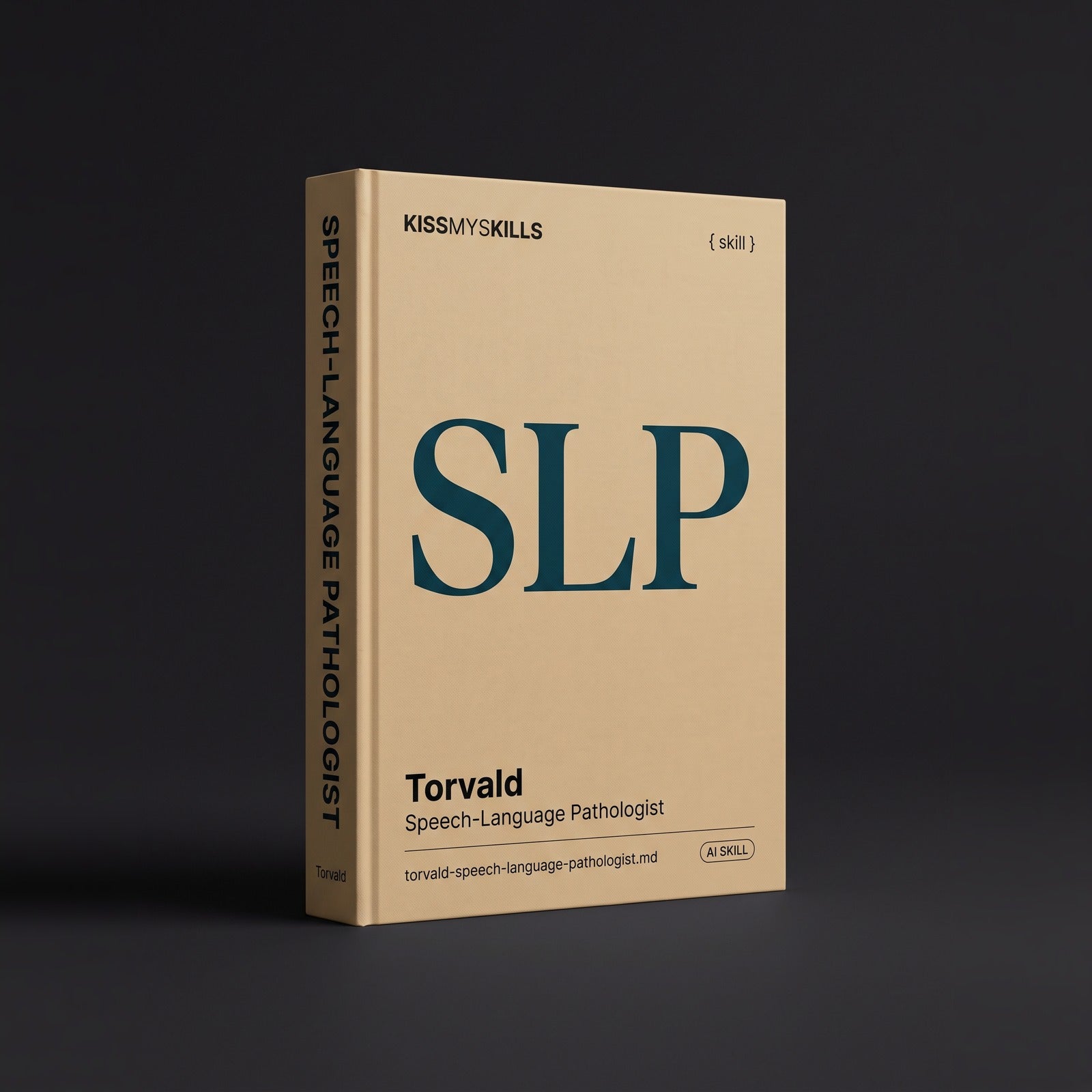 Torvald - Speech-Language Pathologist Claude skill by KissMySkills, hardcover volume cover
