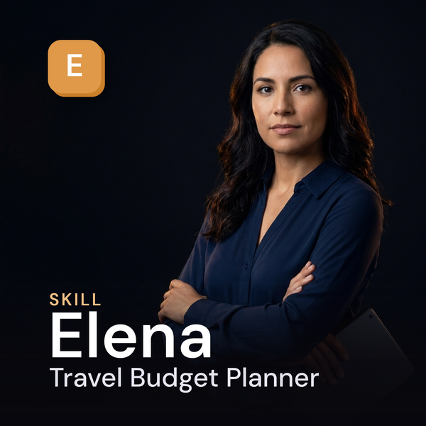 Elena — Travel Budget Planner AI Skill