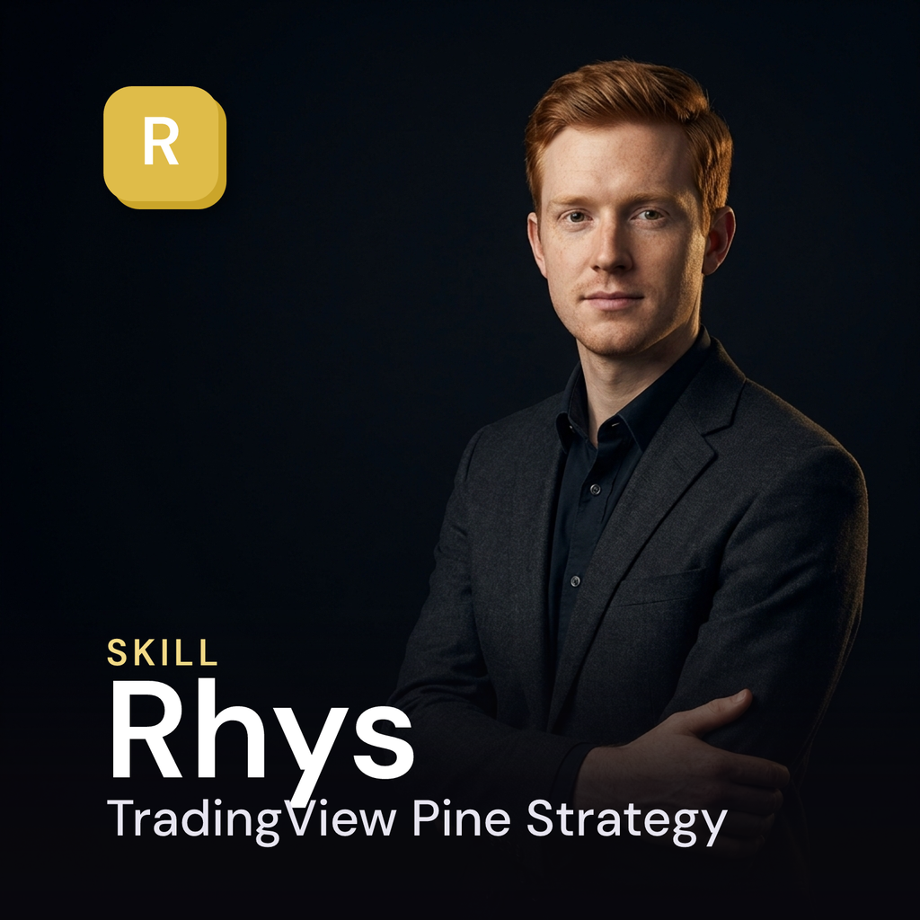 Rhys — TradingView Pine Strategy Coder AI Skill cover