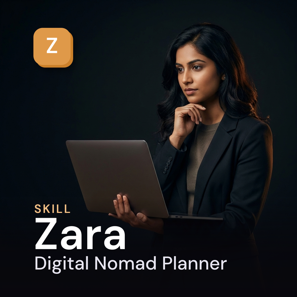 Zara — Digital Nomad Planner AI Skill