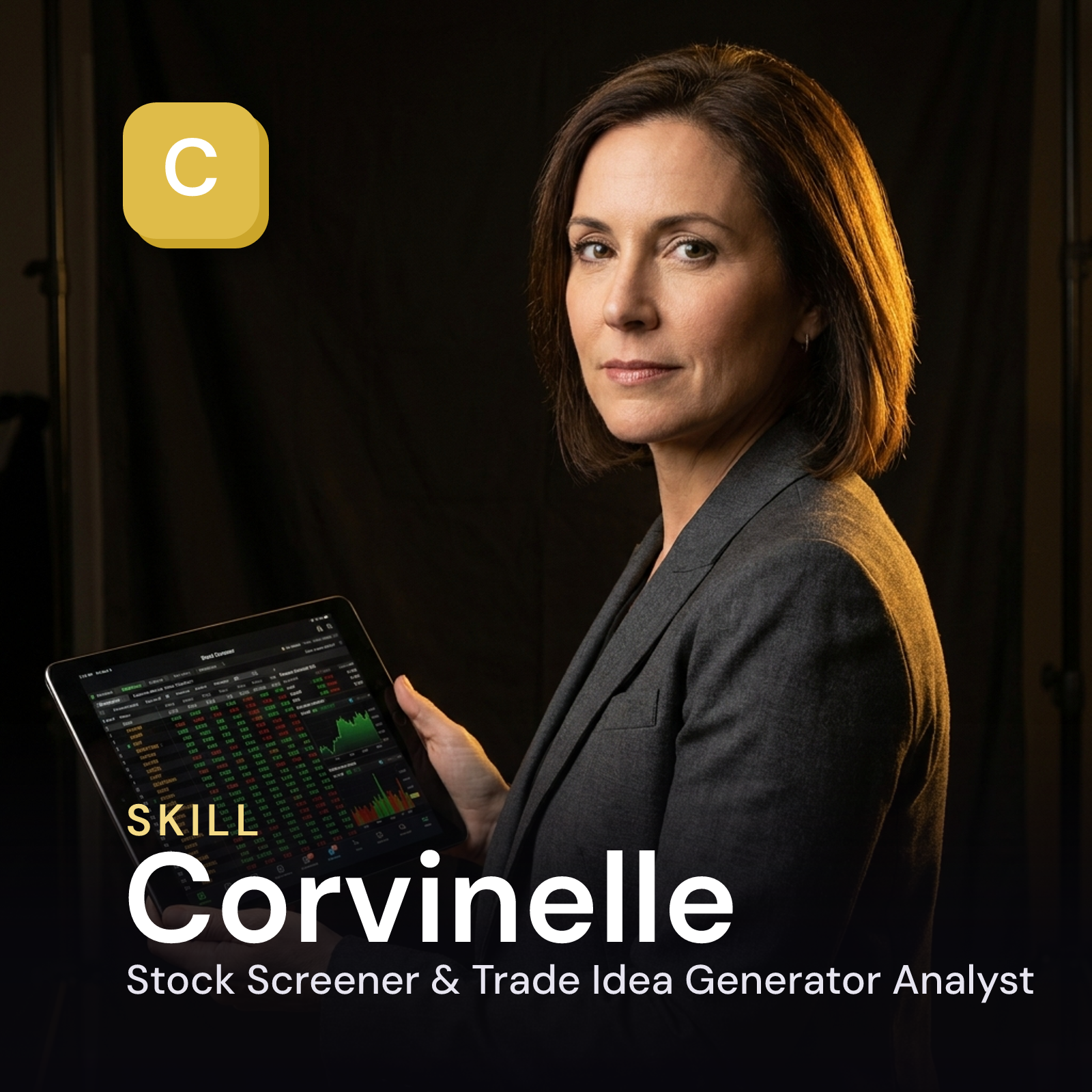 Corvinelle - Stock Screener & Trade Idea Generator Analyst AI Skill