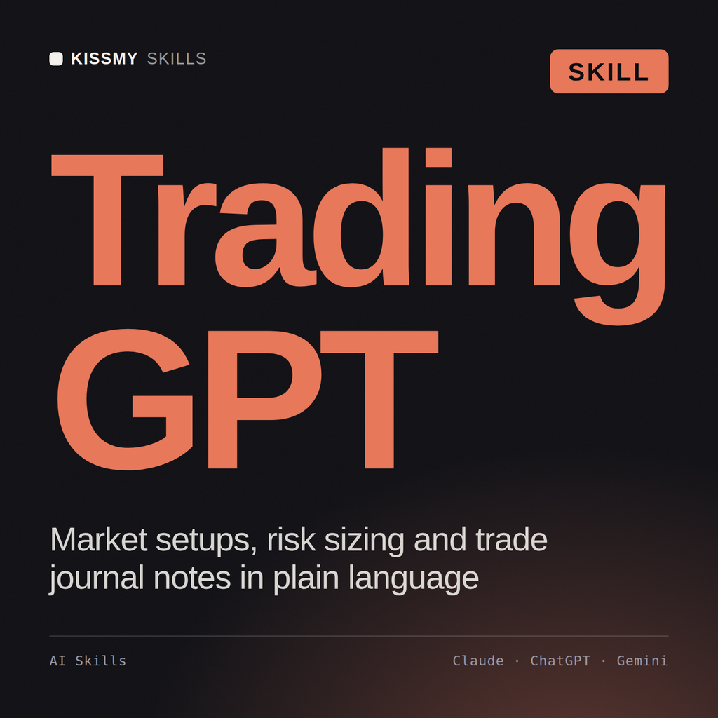 Trading GPT AI skill by KissMySkills, cover