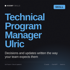 Technical Program Manager, Ulric AI skill by KissMySkills, cover