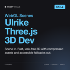 Ulrike - Three.js 3D Web Developer AI skill by KissMySkills, cover
