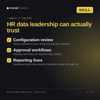 What's inside the Oracle HCM Consultant, Valentina AI skill: Configuration review, Approval workflows, Reporting fixes