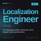Localization Engineer, Vanja AI skill by KissMySkills, cover