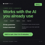 The Assessment Designer, Vesna AI skill works with Claude, ChatGPT, Gemini and any AI chat, 30-day money-back guarantee