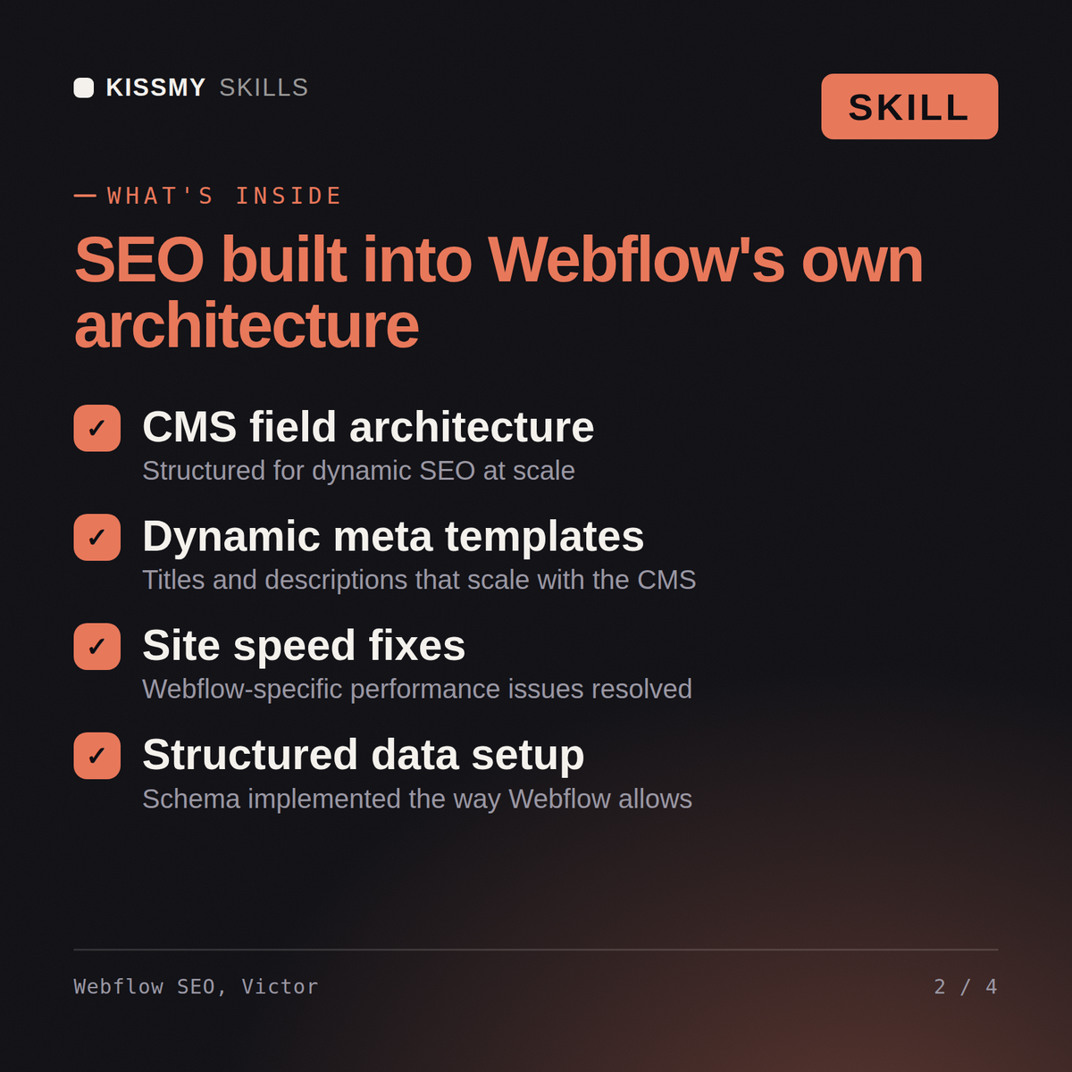 Victor - Webflow SEO Specialist AI Skill