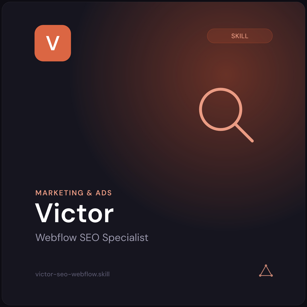 Victor — Webflow SEO Specialist AI Skill preview 3