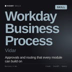 Workday Business Process, Vidar AI skill by KissMySkills, cover