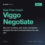 Viggo - Negotiation Coach AI skill by KissMySkills, cover