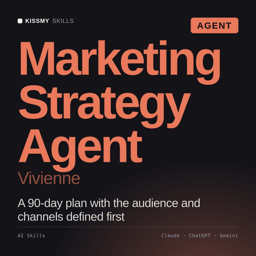 Marketing Strategy Agent, Vivienne AI agent by KissMySkills, cover