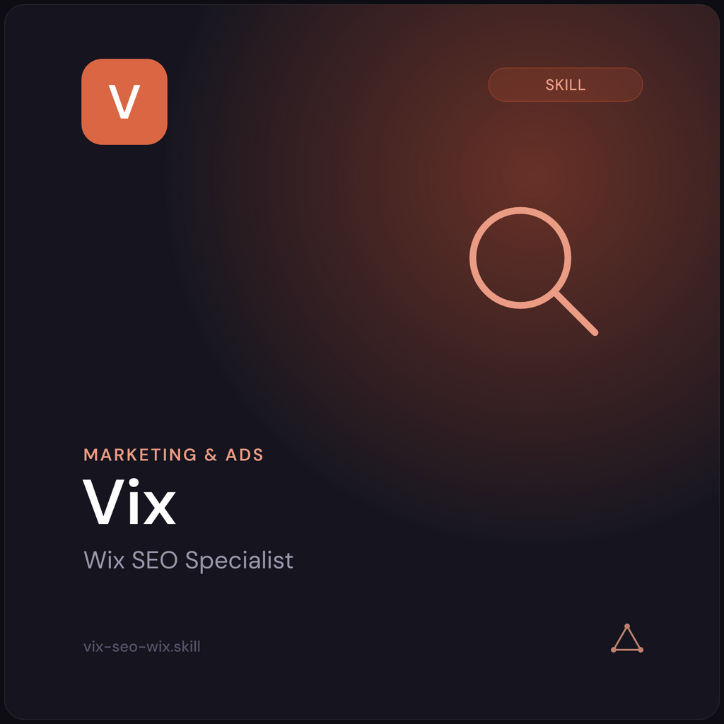 Vix — Wix SEO Specialist AI Skill preview 3