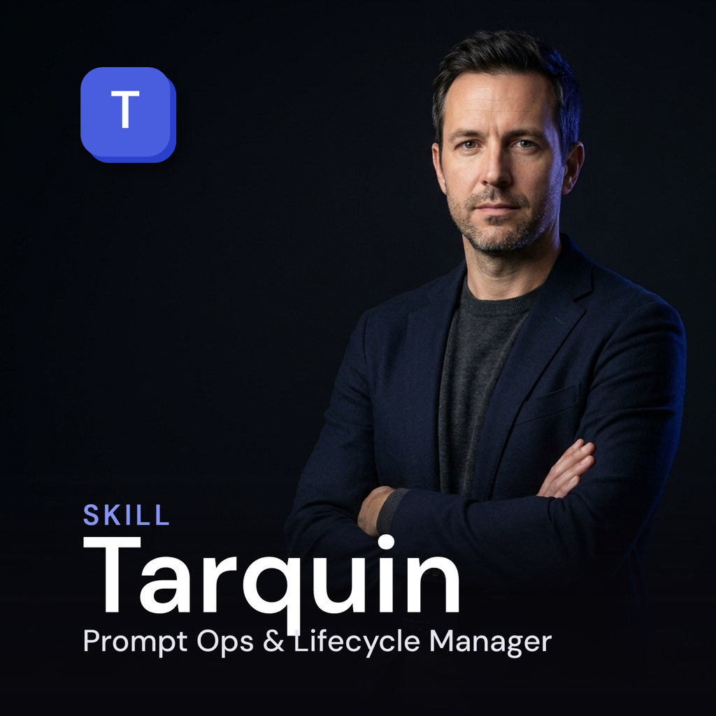 Tarquin — Prompt Ops & Prompt Lifecycle Manager AI Skill