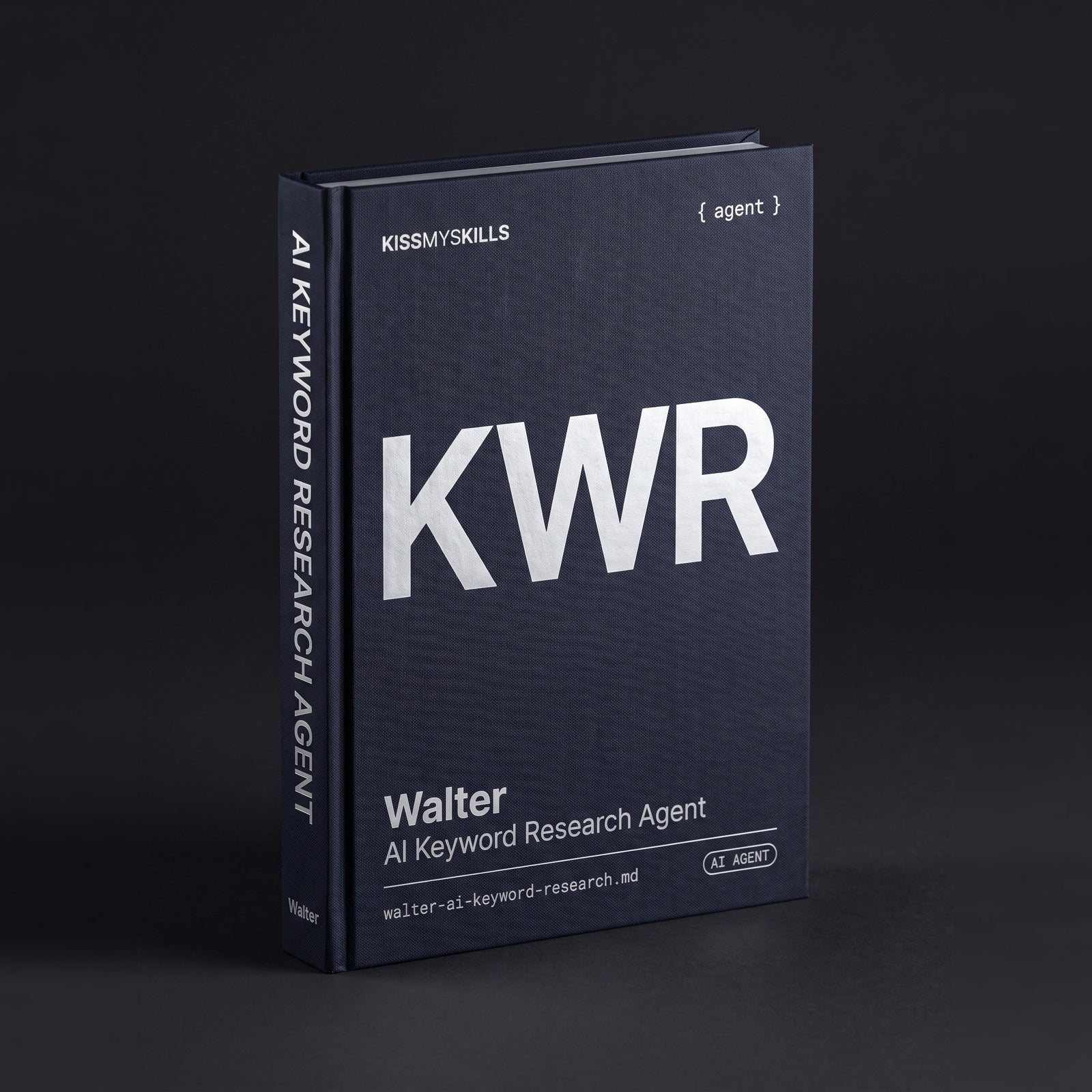 Keyword Research Claude agent by KissMySkills, hardcover volume cover
