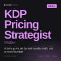 KDP Pricing Strategist, Walter AI skill by KissMySkills, cover
