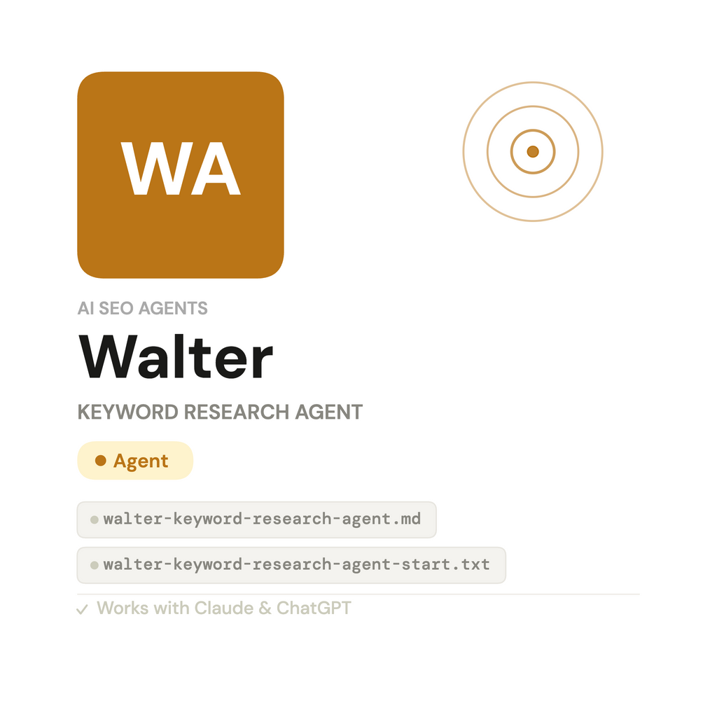Walter — AI Keyword Research Agent