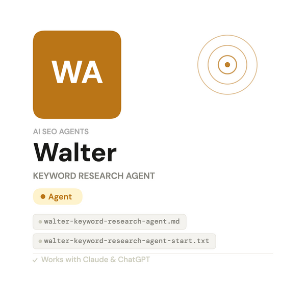 Walter — AI Keyword Research Agent