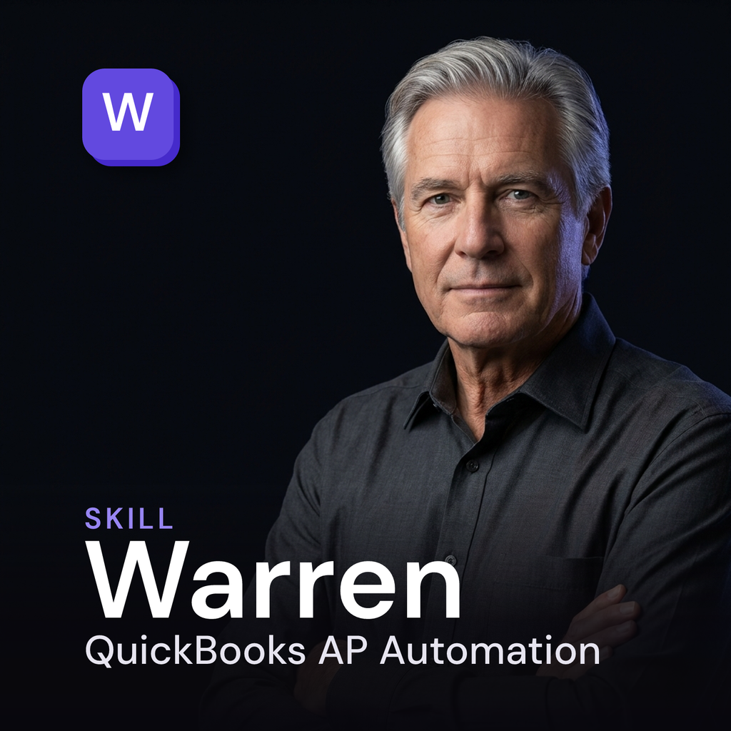 Warren — QuickBooks AP Automation AI Skill