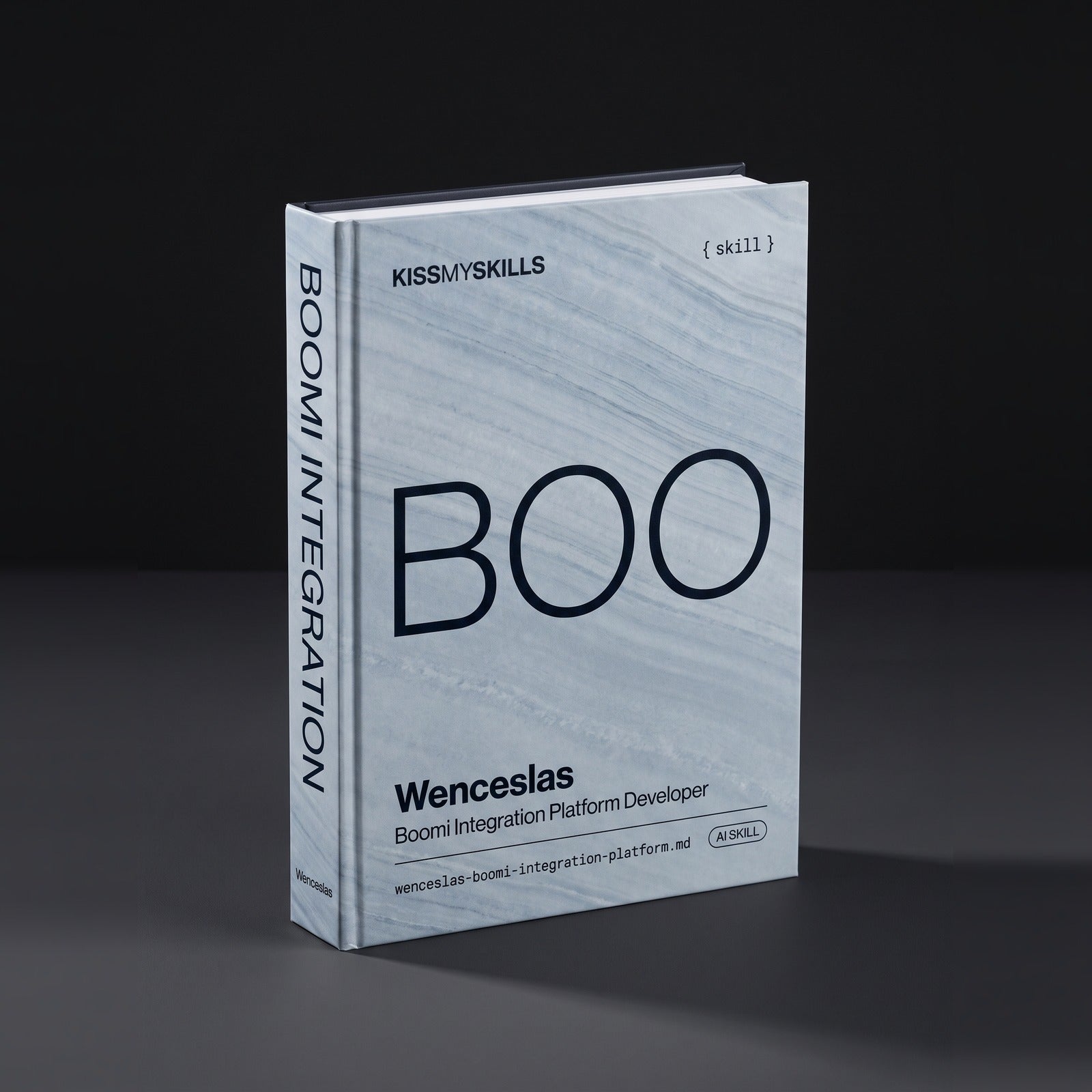 Boomi Integration Platform Developer Claude skill by KissMySkills, hardcover volume cover