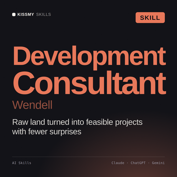 Development Consultant, Wendell AI skill by KissMySkills, cover