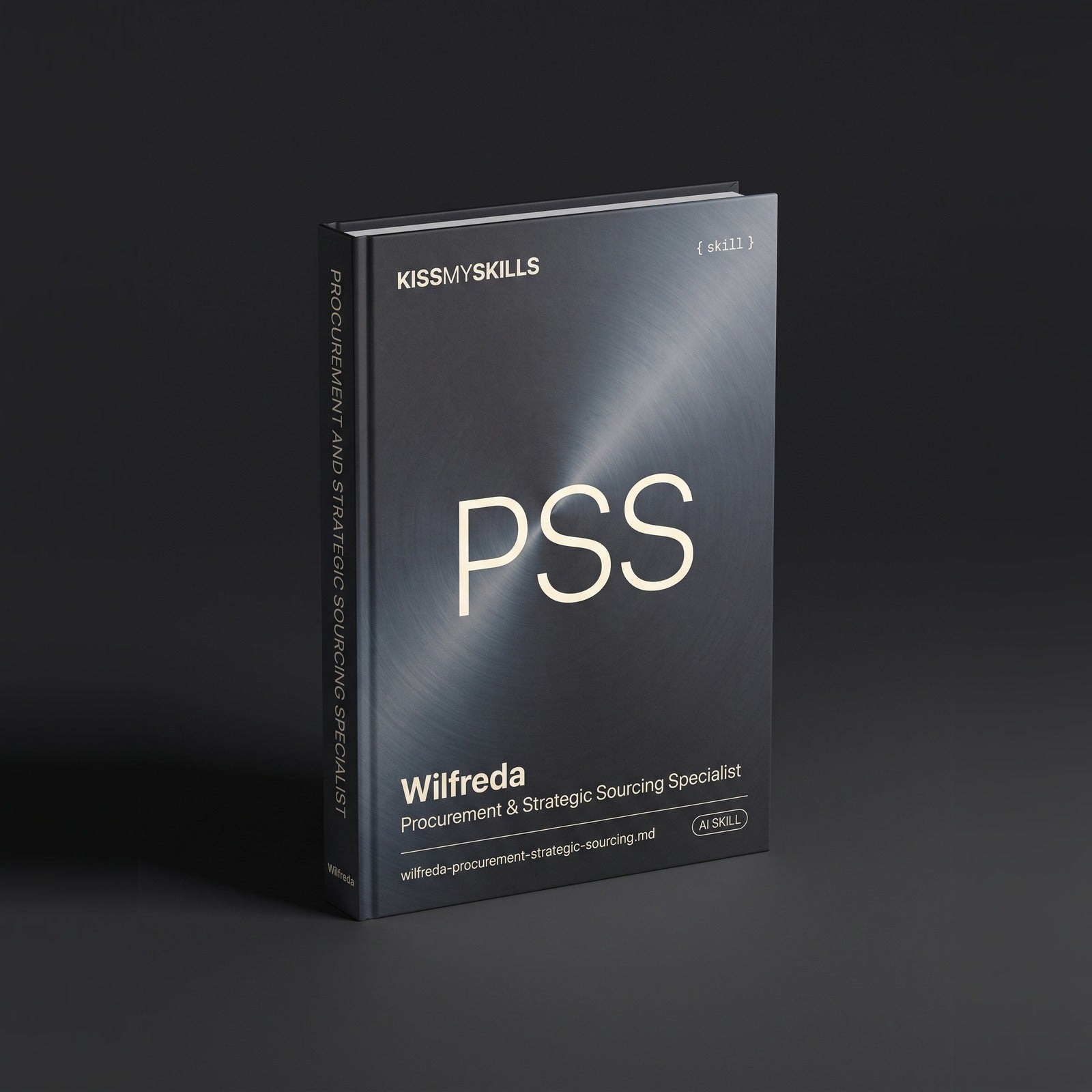 Procurement & Strategic Sourcing Specialist Claude skill by KissMySkills, hardcover volume cover