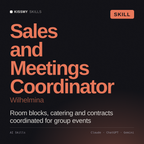 Sales and Meetings Coordinator, Wilhelmina AI skill by KissMySkills, cover