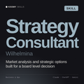 Strategy Consultant, Wilhelmina AI skill by KissMySkills, cover