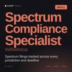 Spectrum Compliance Specialist, Wilhelmina AI skill by KissMySkills, cover