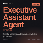 Executive Assistant Agent, William AI agent by KissMySkills, cover
