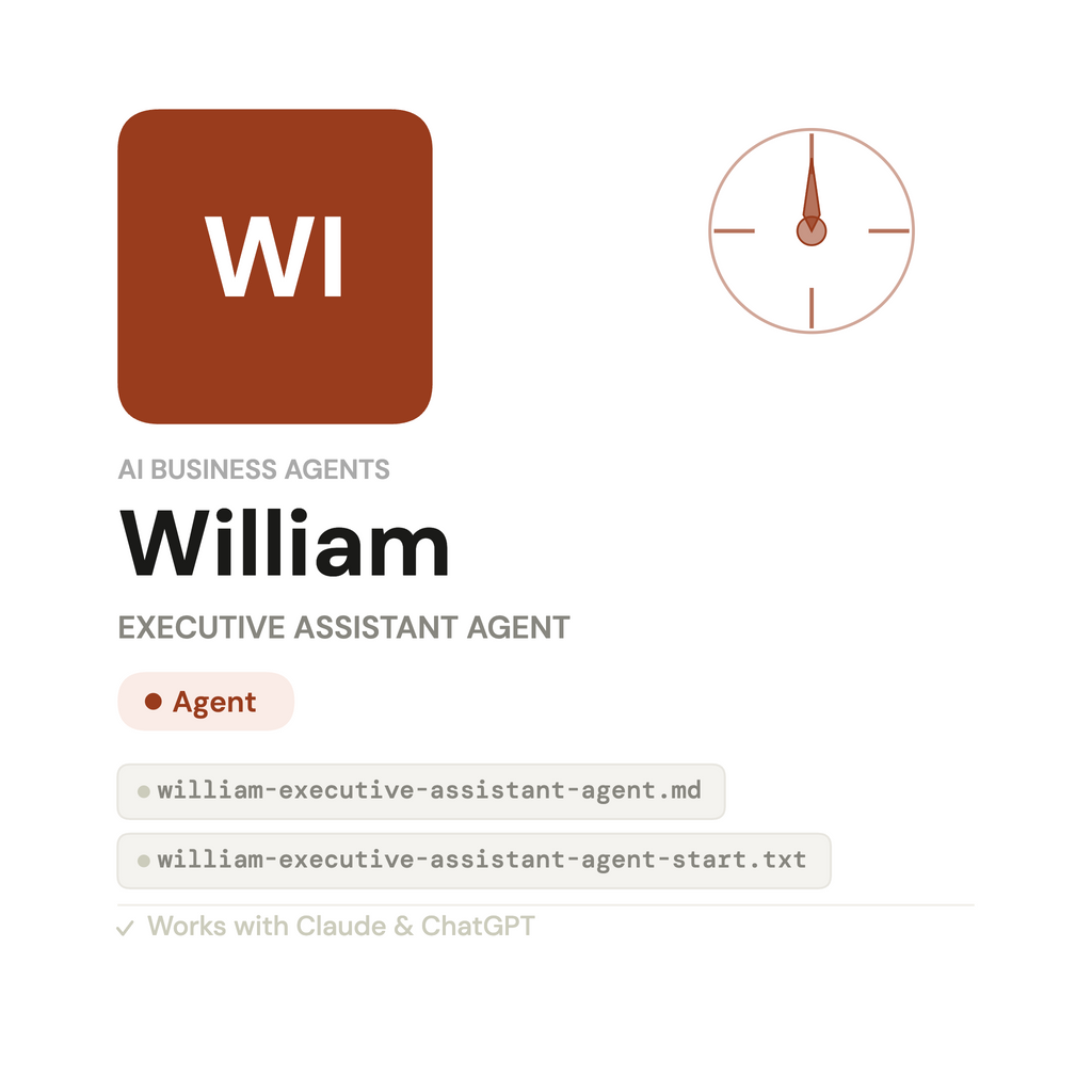 William — Agente Executivo Assistente de AI