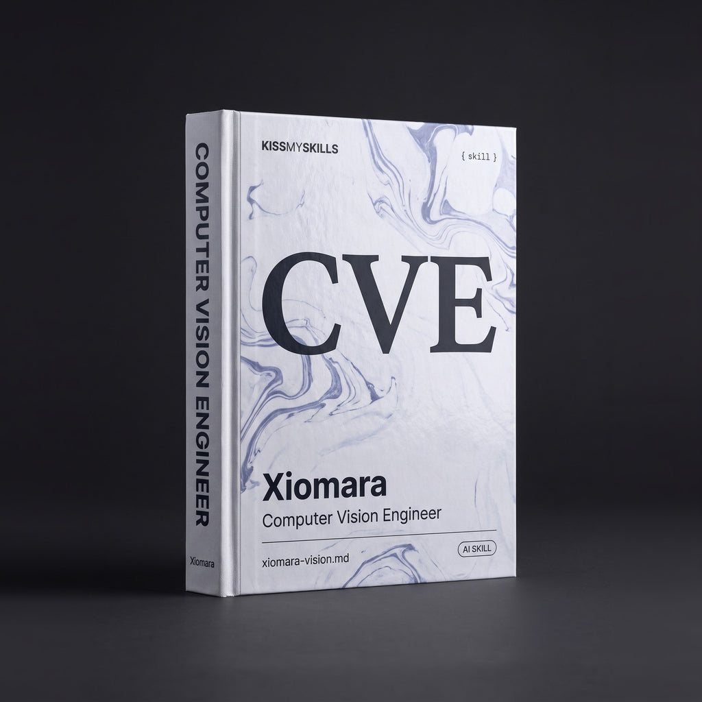 Xiomara - Computer Vision Engineer Claude skill by KissMySkills, hardcover volume cover
