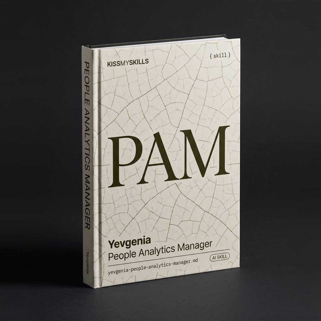 People Analytics Manager Claude skill by KissMySkills, hardcover volume cover